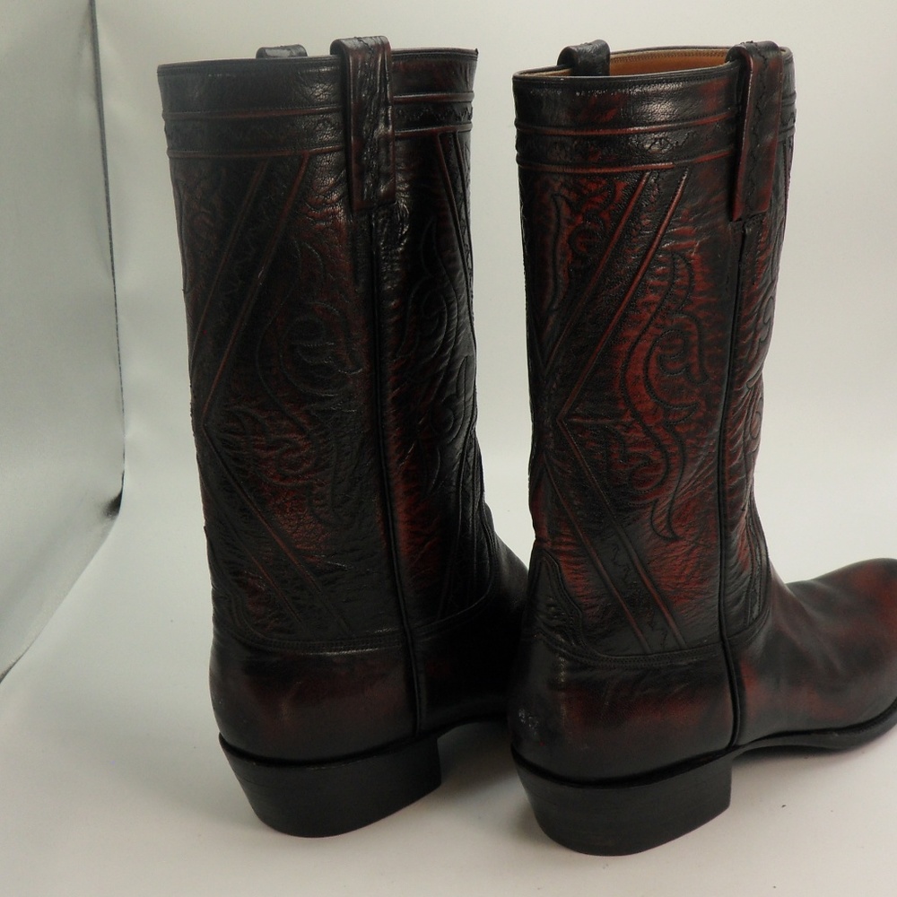 ***SOLD*11/10 Men's Lucchese  Cowboy Boots  Cherry